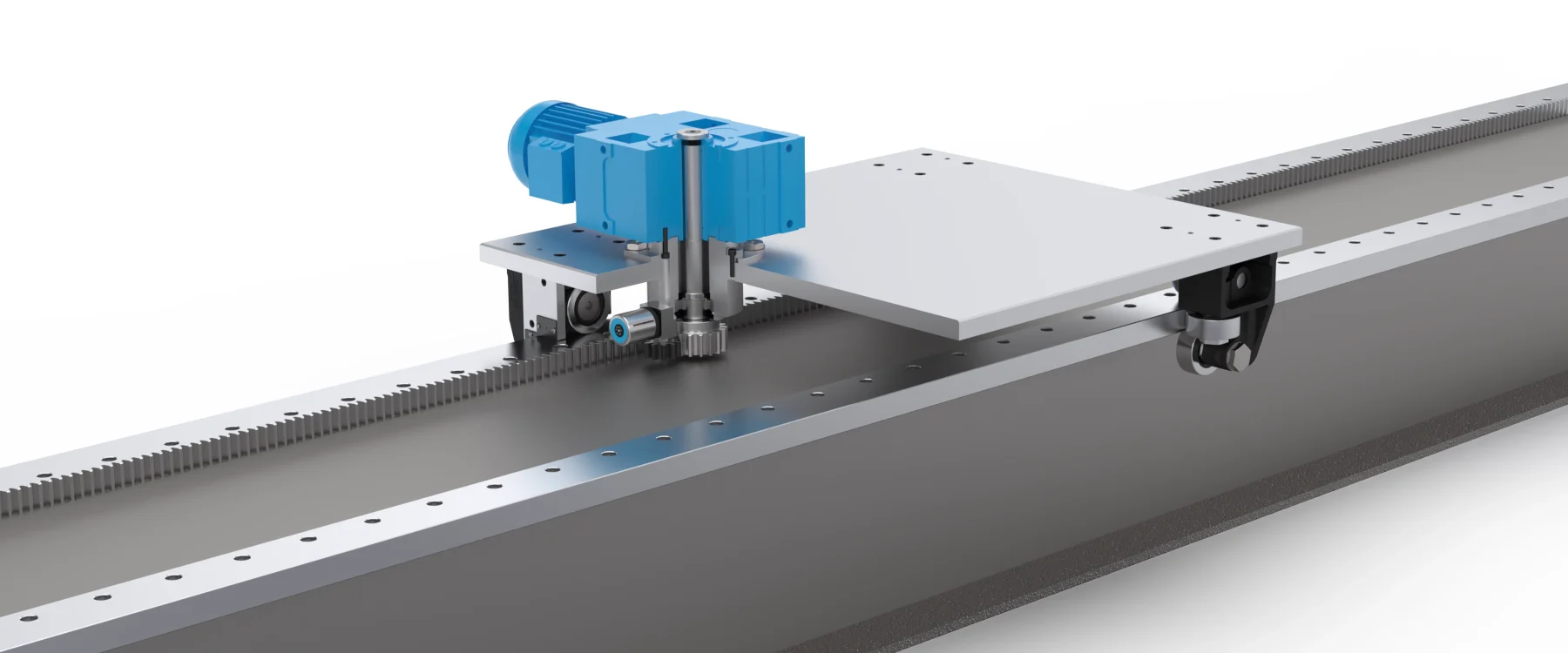 MHD 7th Axis Track System Carriage Assembly With Beam