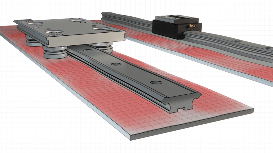 HepcoMotion - Low Maintenance, heavy-duty linear guide provides repeatability and precision for an autonomous EV fleet car charging station